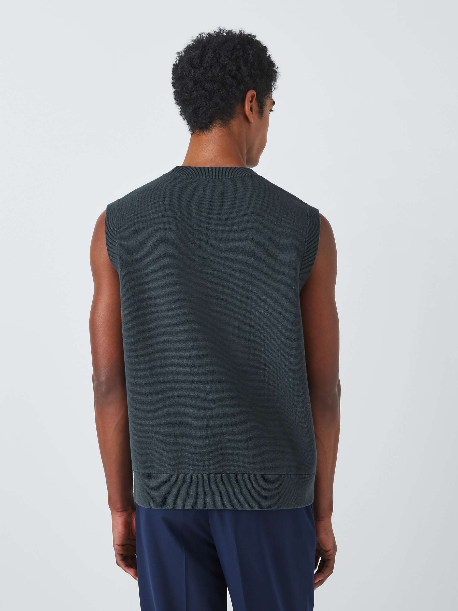 Buy Kin Cotton Milano Knitted Vest, Ombre Blue Online at johnlewis.com
