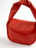 French Connection Mini PU Handbag, Mandarin Red