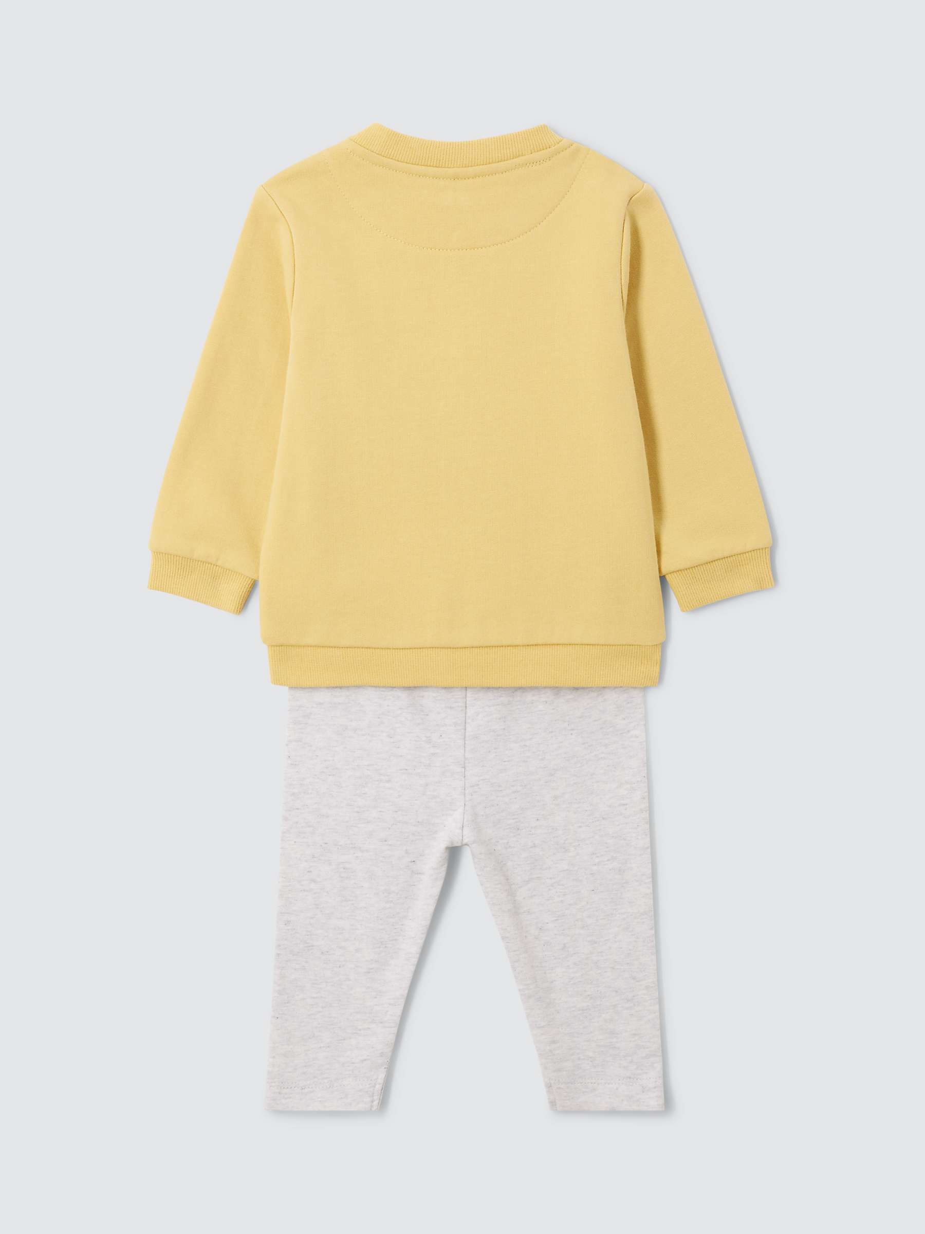 Buy John Lewis Baby Bunny Applique Sweatshirt & Leggings Set, Yellow/Multi Online at johnlewis.com