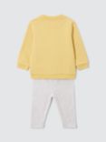 John Lewis Baby Bunny Applique Sweatshirt & Leggings Set, Yellow/Multi