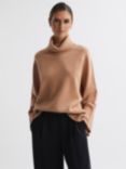 Sequin Stripe Funnel Neck Jumper with Cashmere