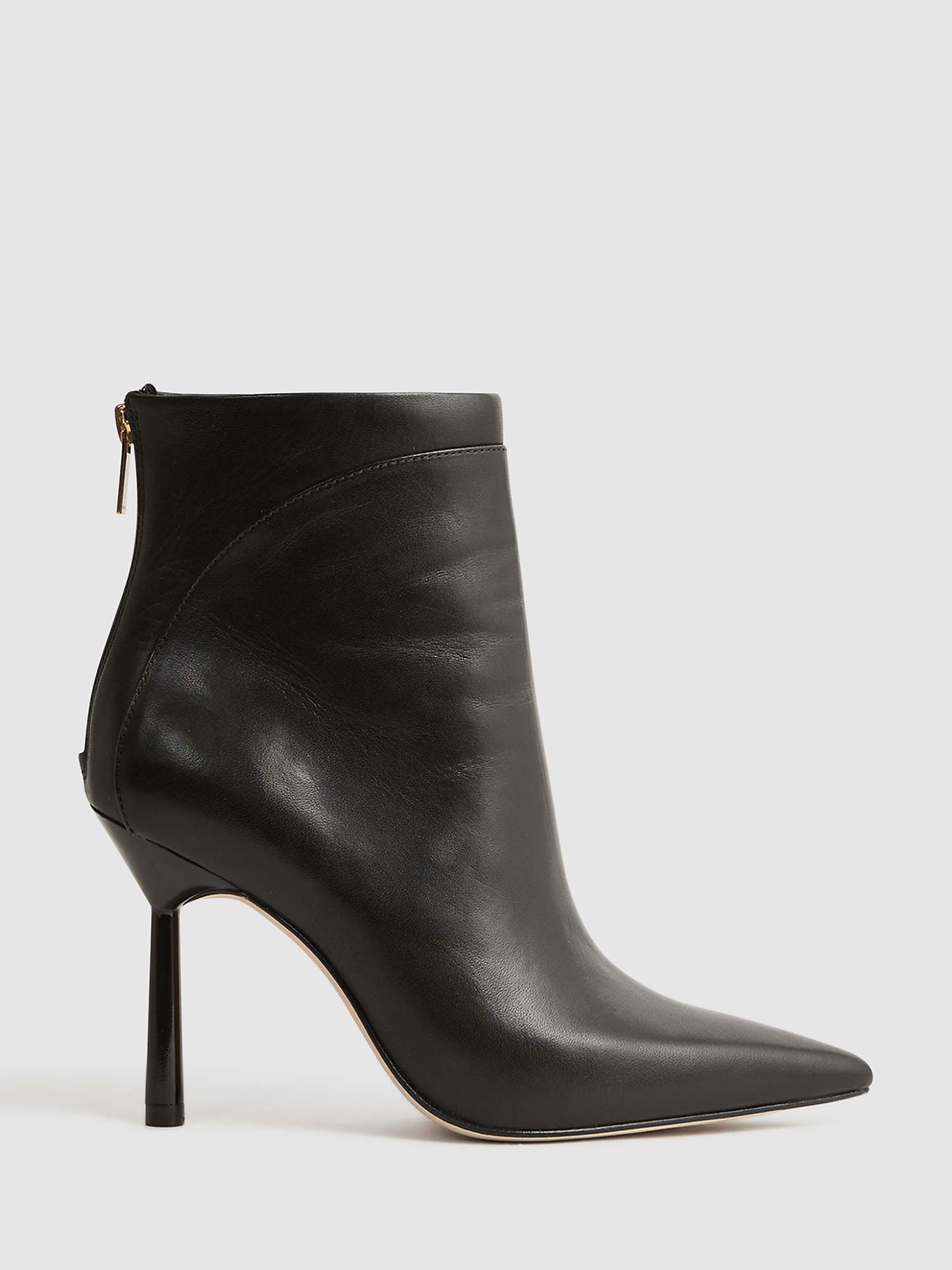 Buy Reiss Lyra Signature Leather Stiletto Ankle Boots Online at johnlewis.com