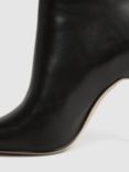 Reiss Lyra Signature Leather Stiletto Ankle Boots