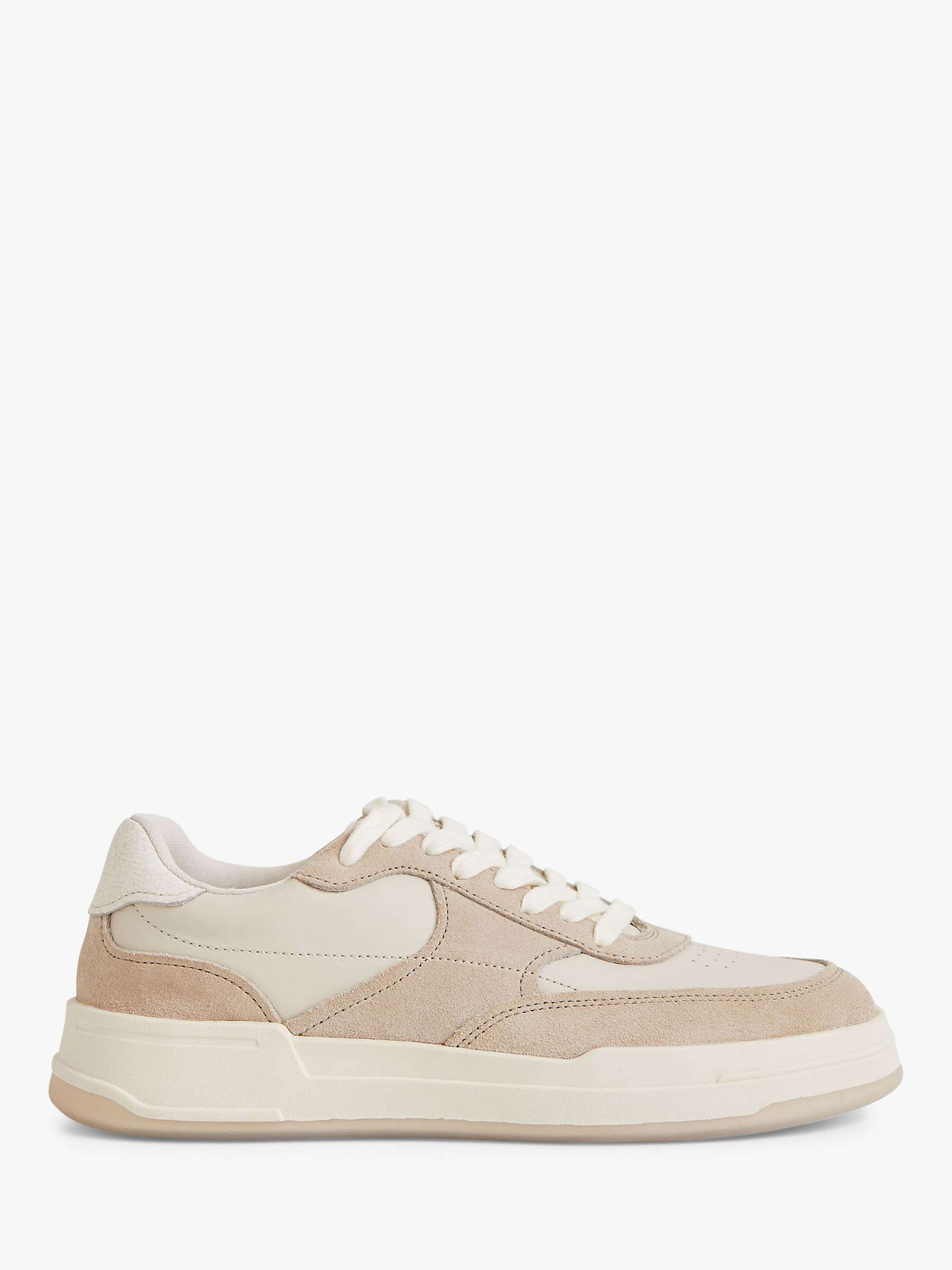 Buy Vagabond Shoemakers Selena Leather & Suede Trainers, Off White/Cream Online at johnlewis.com