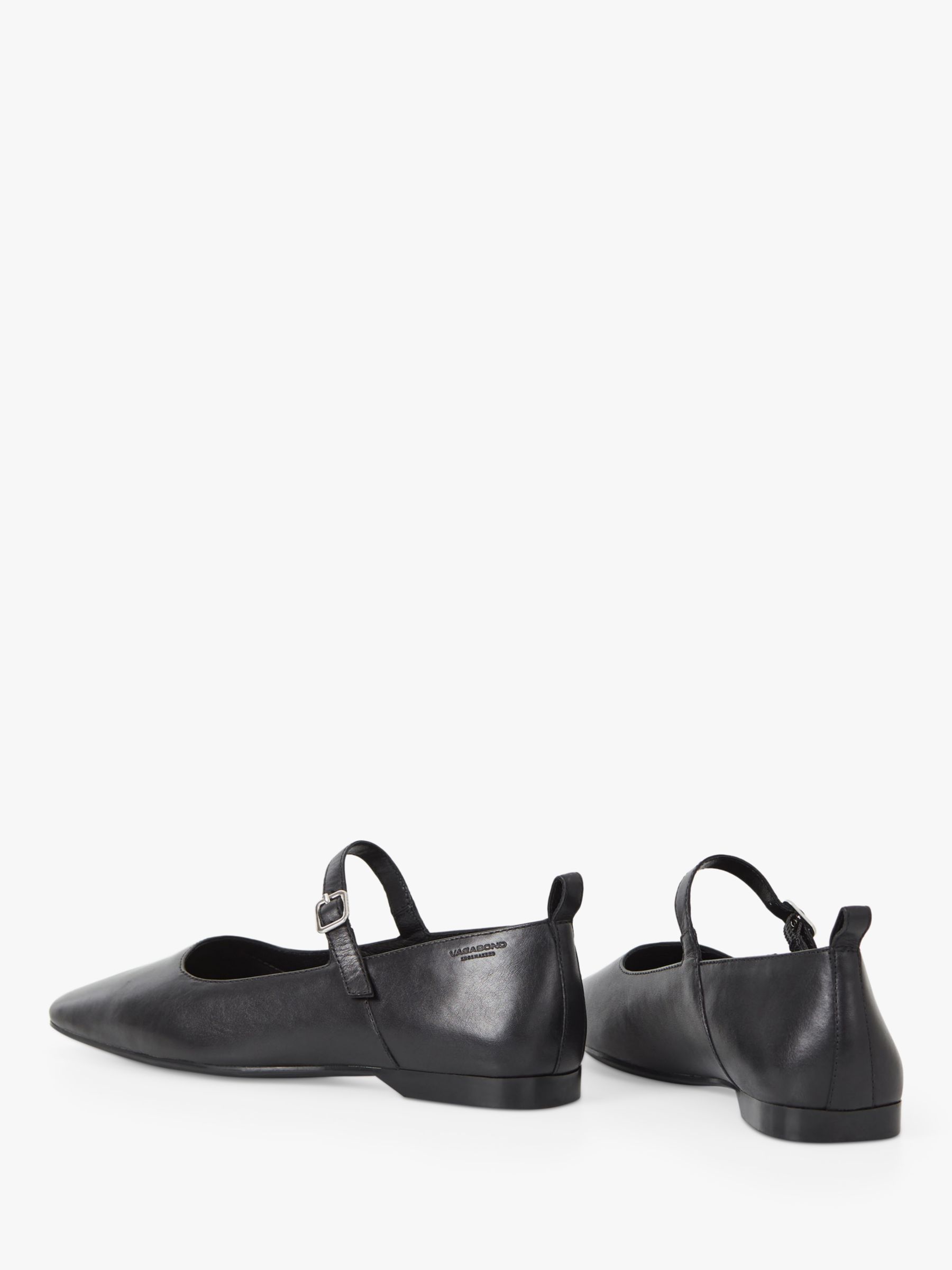 Vagabond Shoemakers Delia Leather Flat Mary Jane Shoes, Black, 6