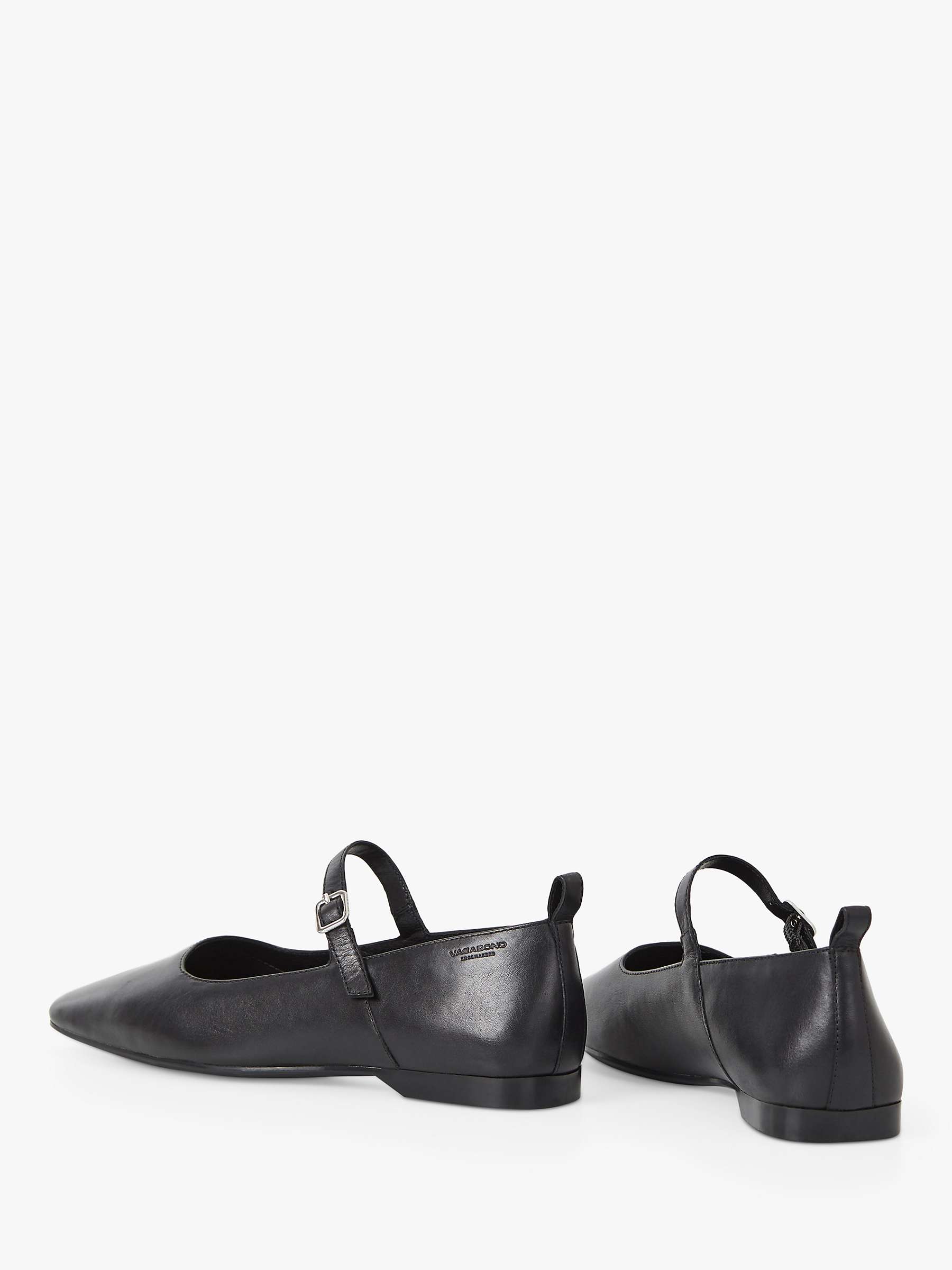 Buy Vagabond Shoemakers Delia Leather Flat Mary Jane Shoes, Black Online at johnlewis.com