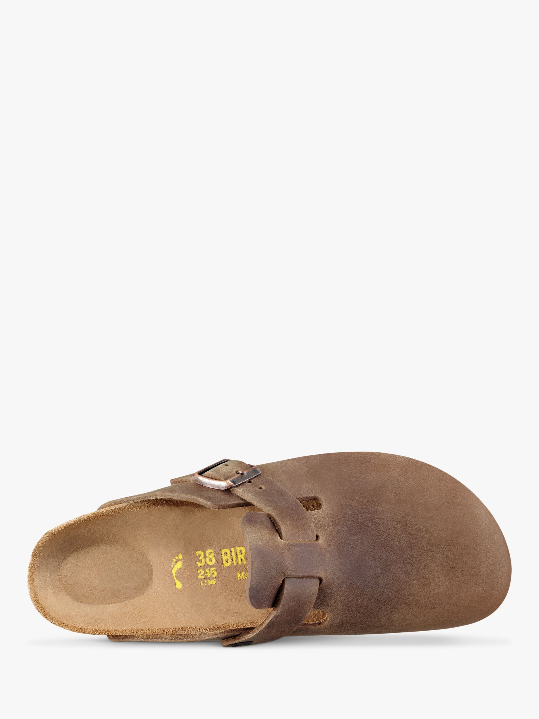Birkenstock Boston Oiled Nubuck Sandals, Tabacco Brown, 41
