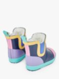 JoJo Maman Bébé Kids' Lined Colour Block Wellington Boots, Navy