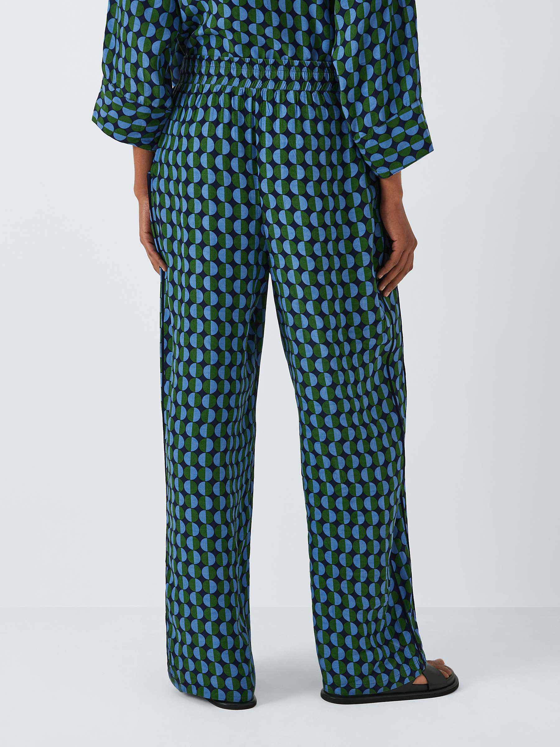 Buy John Lewis ANYDAY Geometric Print Trousers, Navy/Multi Online at johnlewis.com
