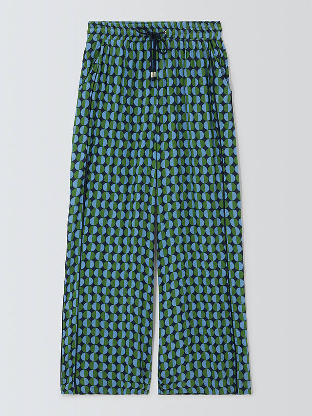 John Lewis ANYDAY Geometric Print Trousers, Navy/Multi