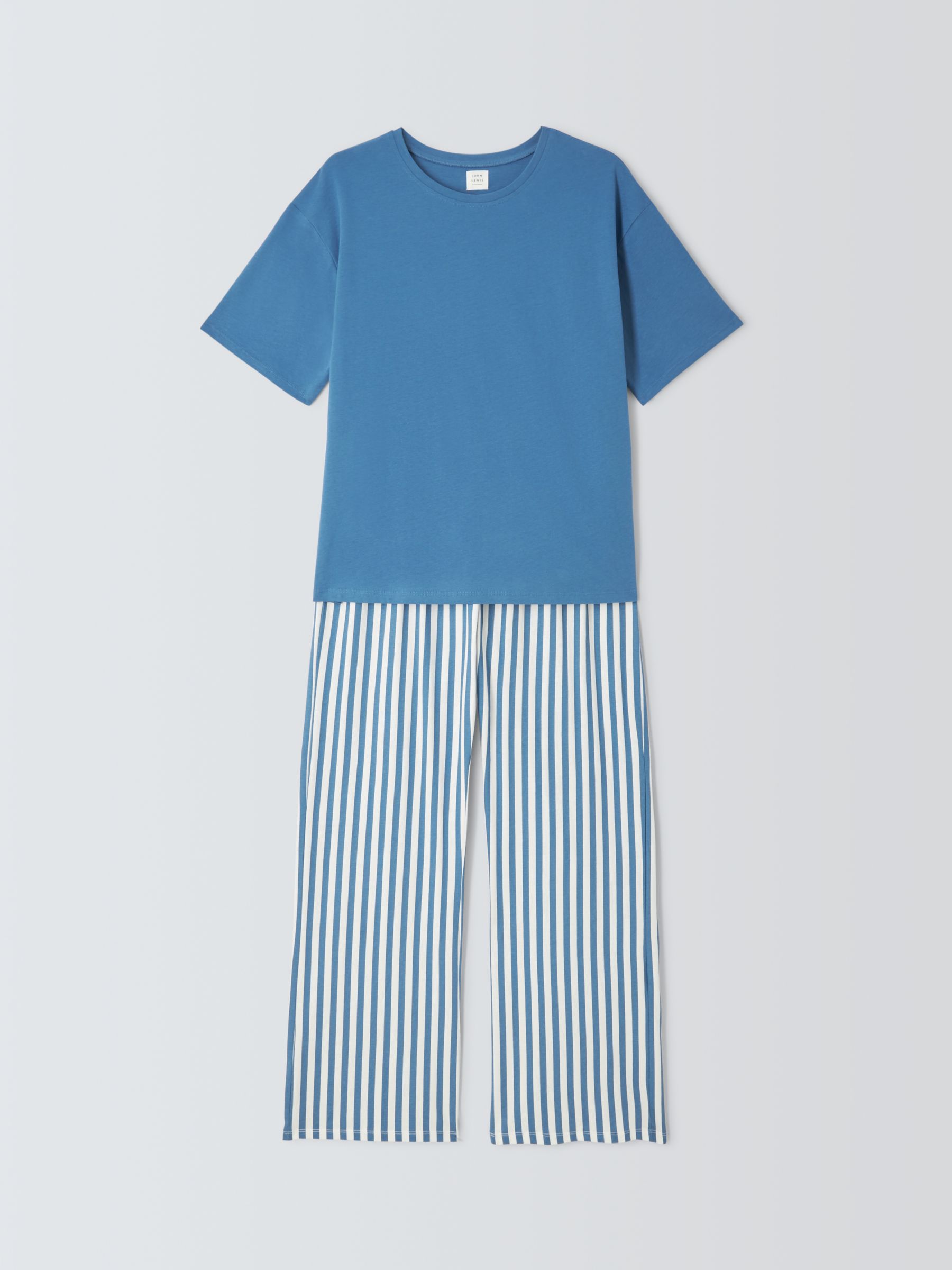 John Lewis Kizzy T-Shirt Pyjamas, Navy, 8