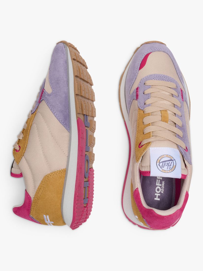 Buy HOFF Aegina Suede Lace Up Trainers, Multi Online at johnlewis.com