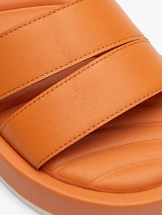 HOFF Town Leather Flatform Sandals, Coral