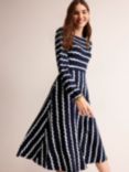 Boden Camille Jersey Midi Dress, French Navy
