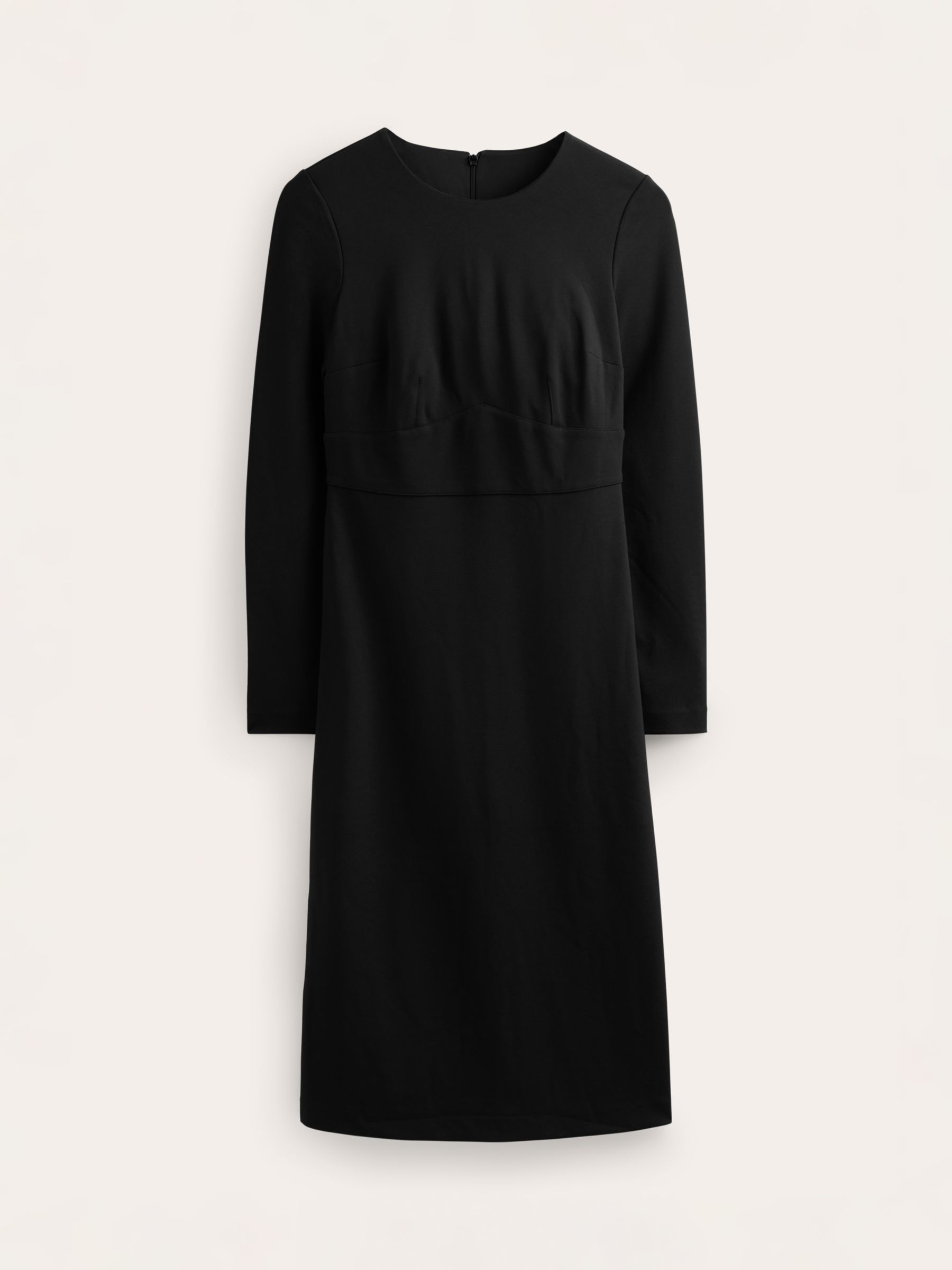Buy Boden Nadia Ponte Jersey Midi Dress, Black/White Online at johnlewis.com