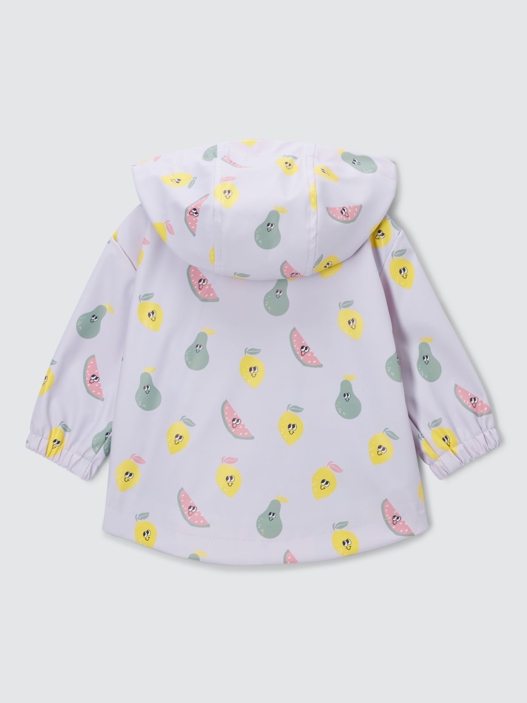 John Lewis ANYDAY Baby Fruit Print Raincoat, Multi, 6-9 months