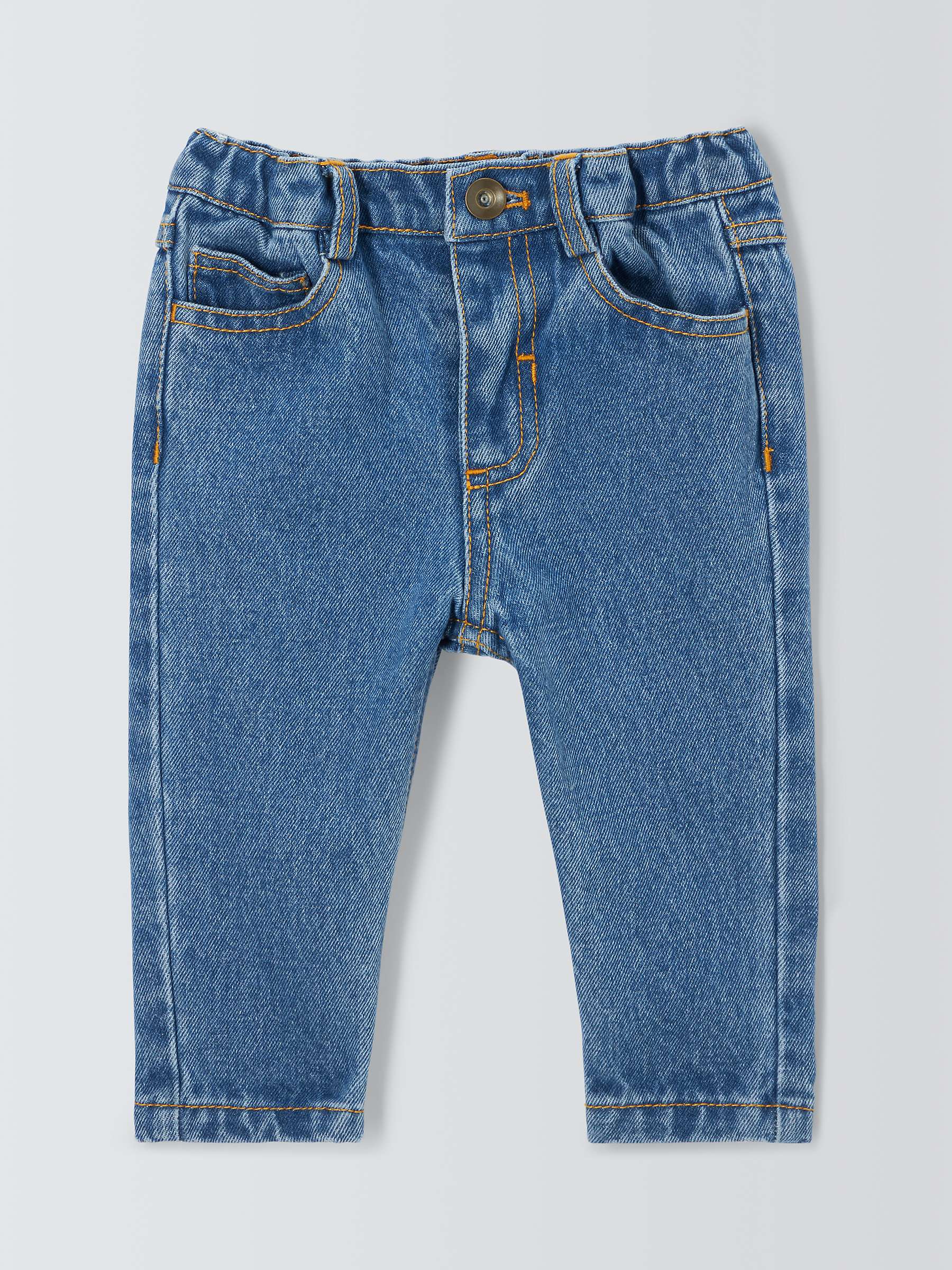 Buy John Lewis Baby Cotton Stretch Jeans, Denim Online at johnlewis.com
