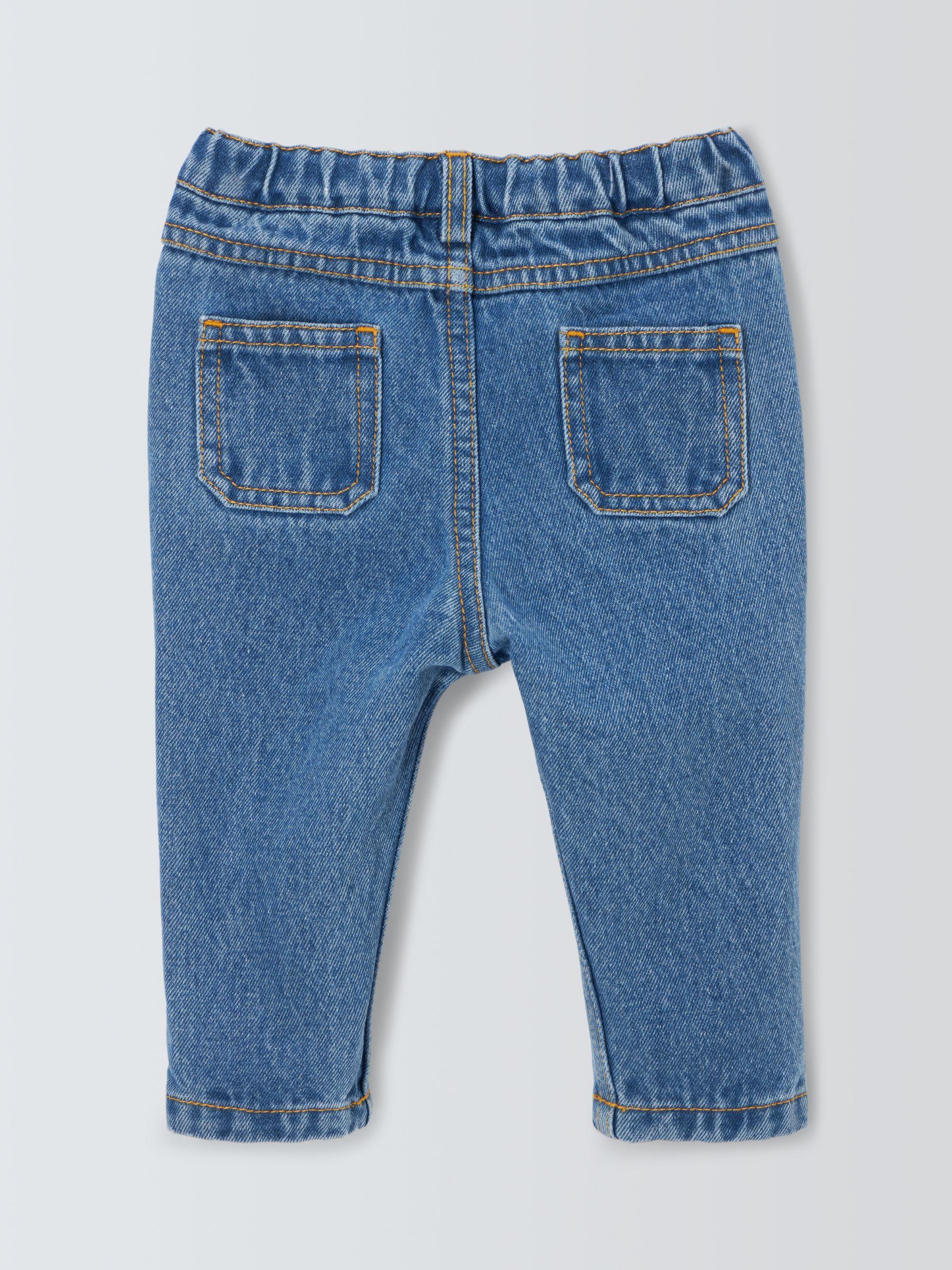 Buy John Lewis Baby Cotton Stretch Jeans, Denim Online at johnlewis.com
