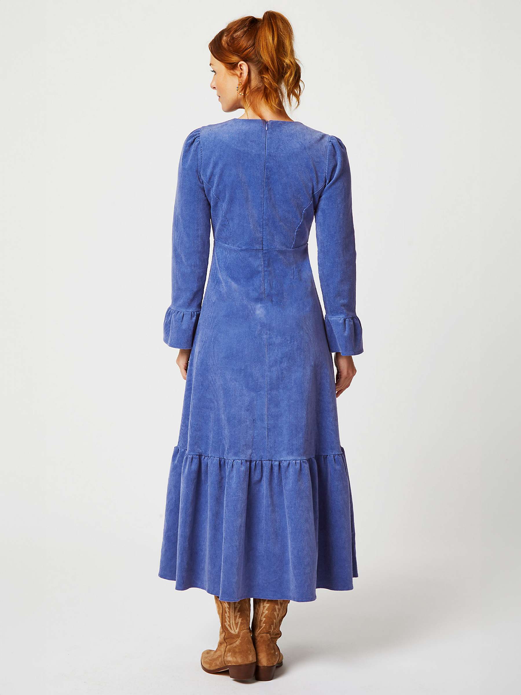Buy Aspiga Victoria V-Neck Corduroy Midi Dress Online at johnlewis.com