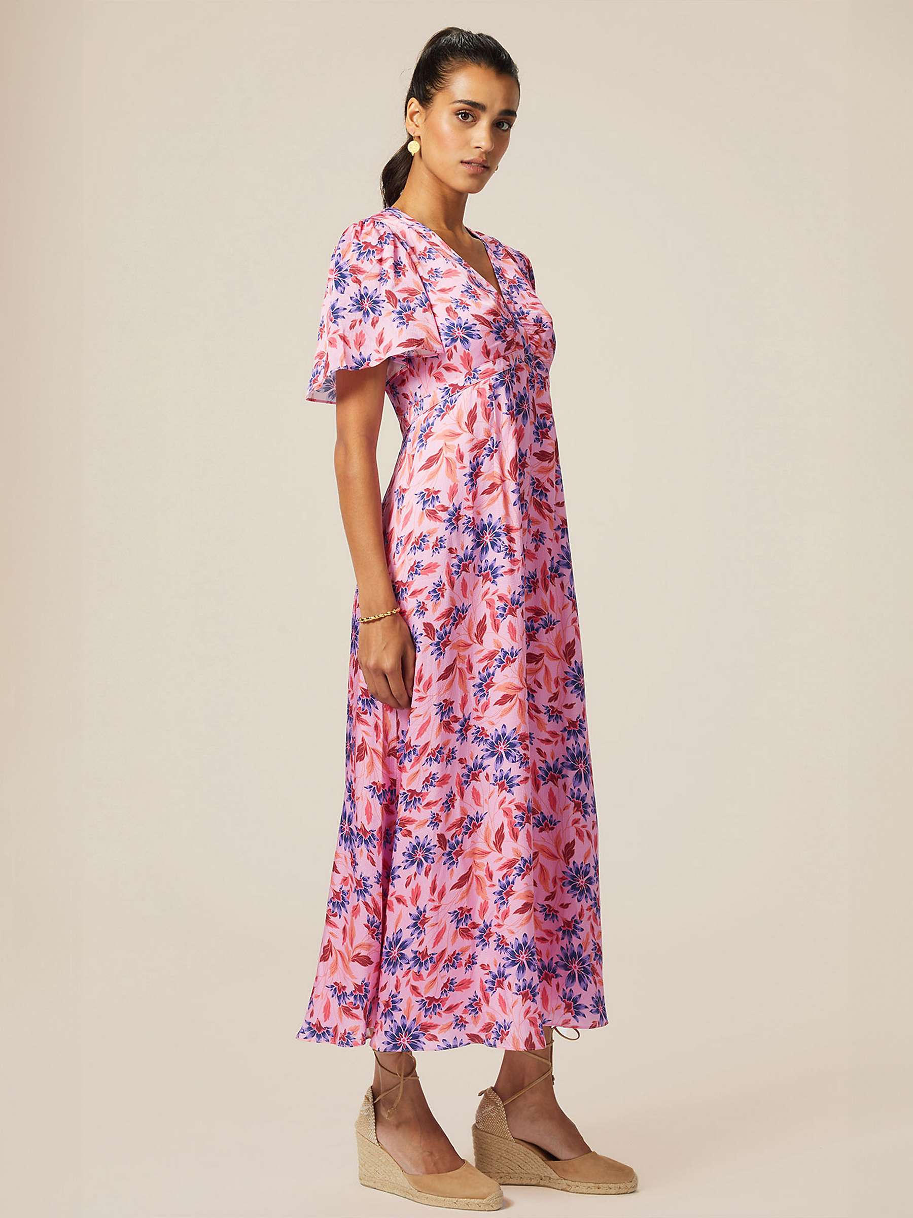 Buy Aspiga Anais Floral Maxi Dress, Purple/Multi Online at johnlewis.com