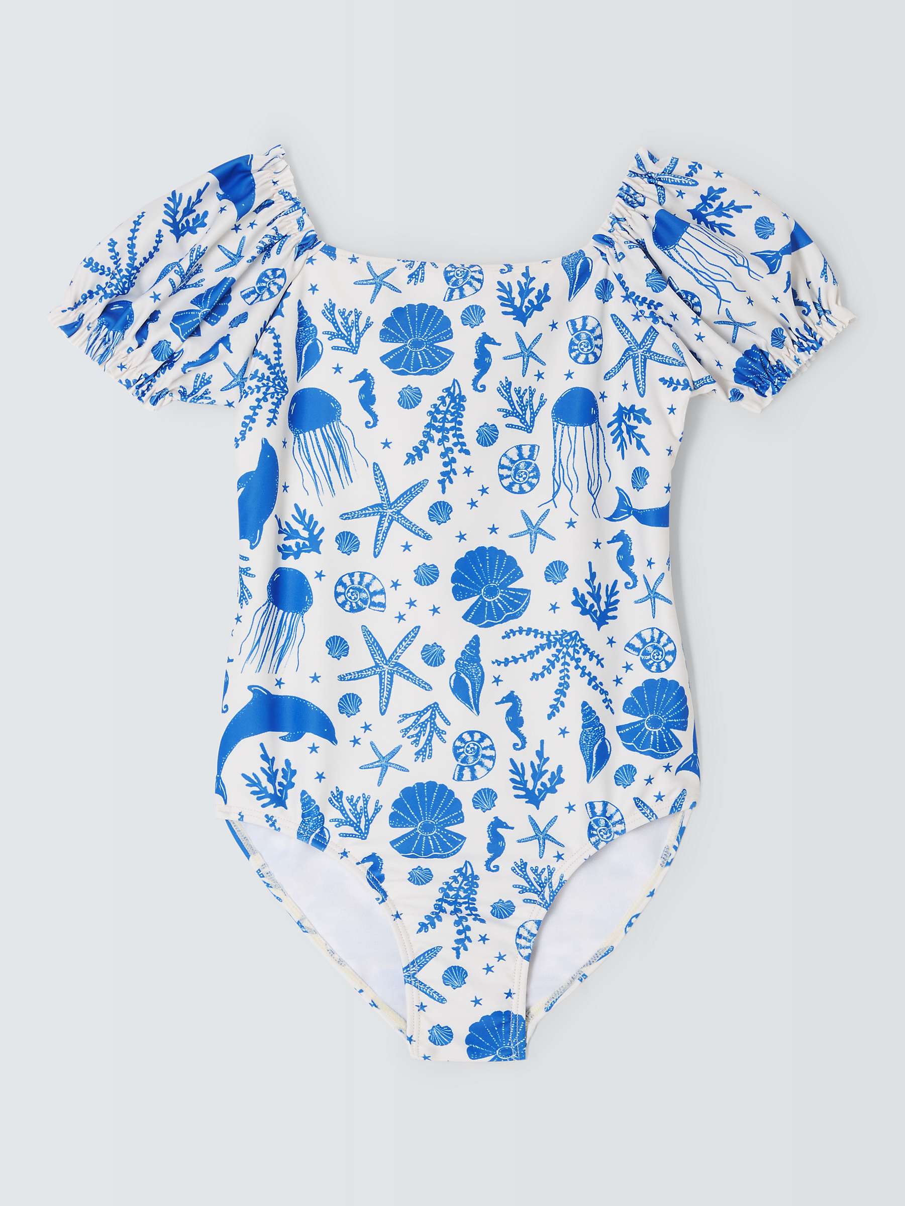 Buy John Lewis Kids' Under The Sea Print Swimsuit. Blue Online at johnlewis.com