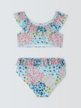 Jonh Lewis Kids' Leopard Print Bikini, Green/Multi