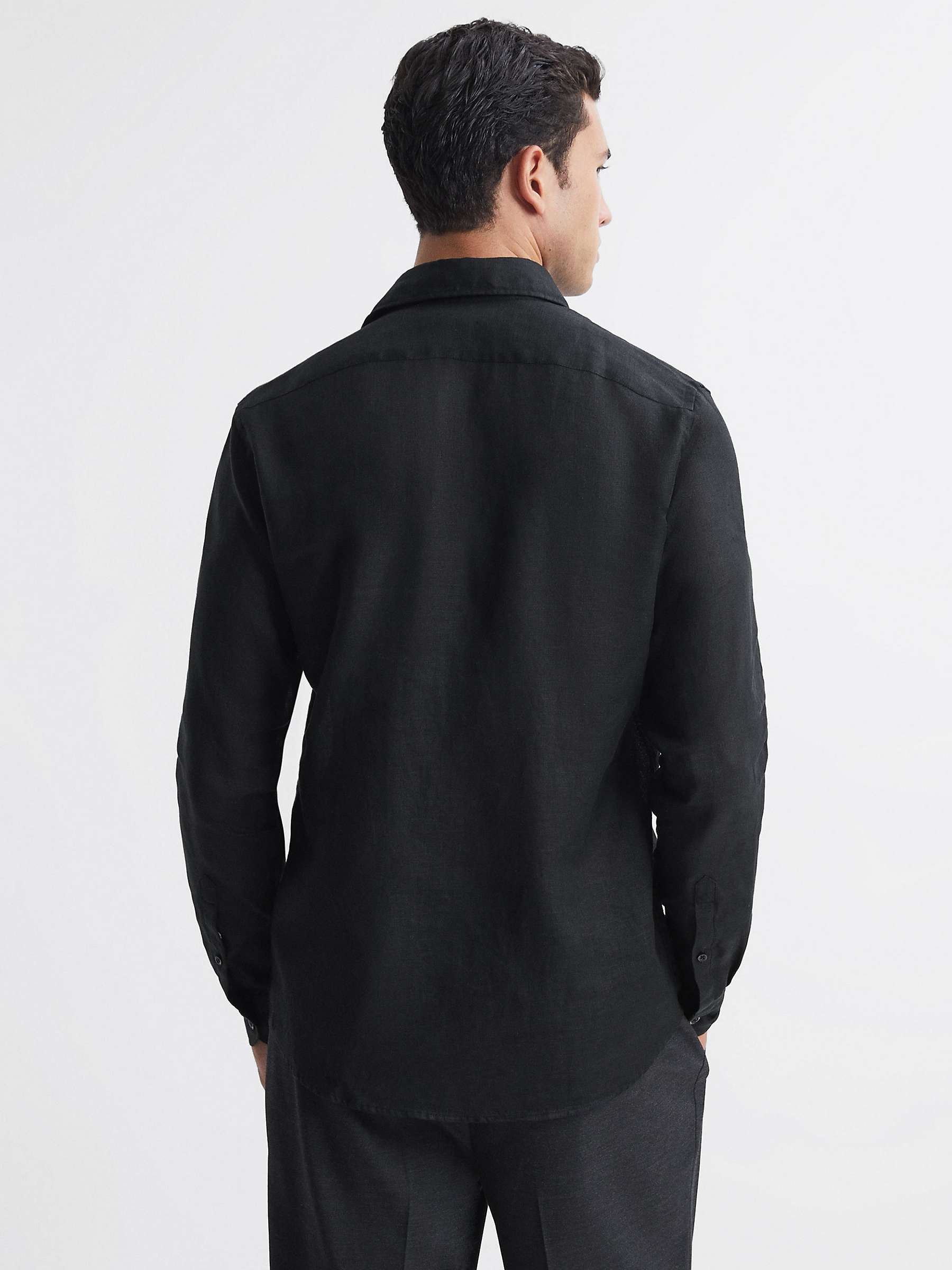 Buy Reiss Rex Long Sleeve Linen Shirt Online at johnlewis.com
