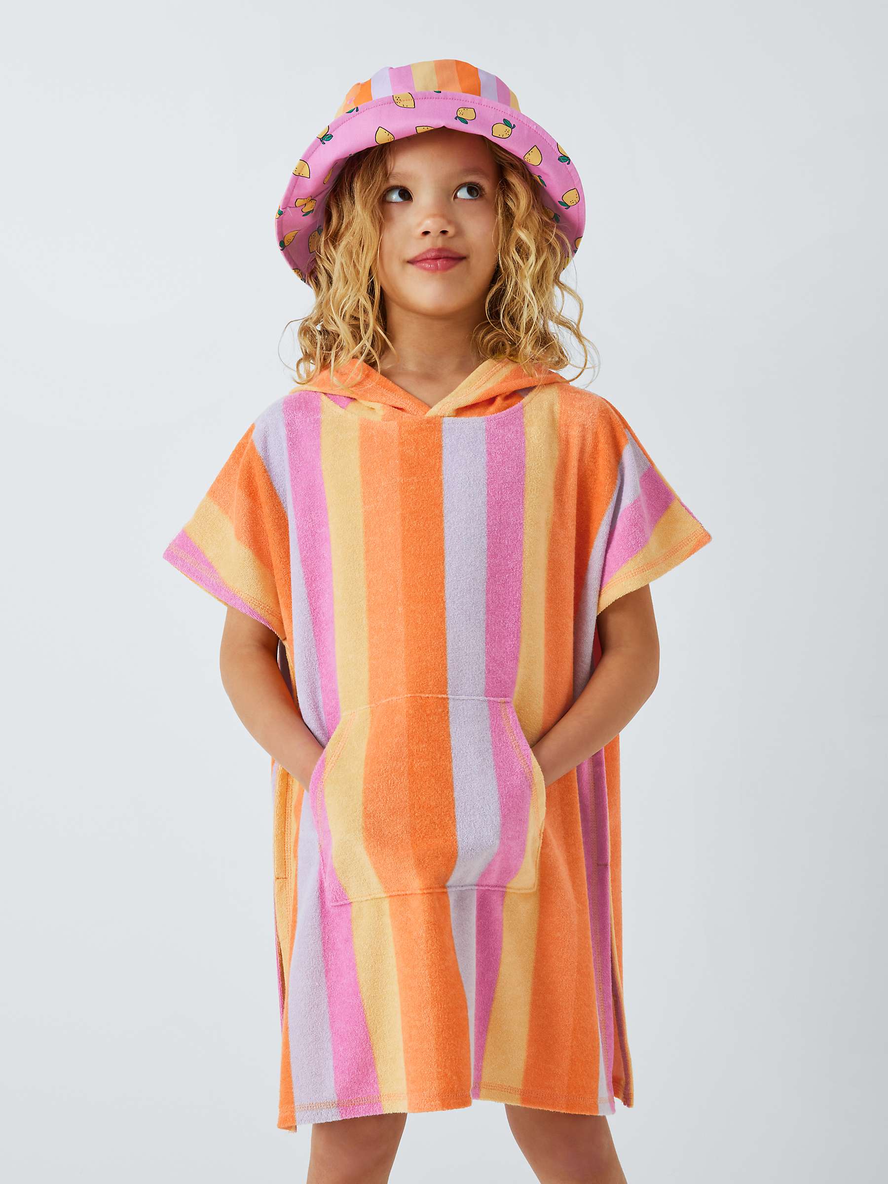Buy John Lewis ANYDAY Kids' Stripe Towelling Poncho Online at johnlewis.com