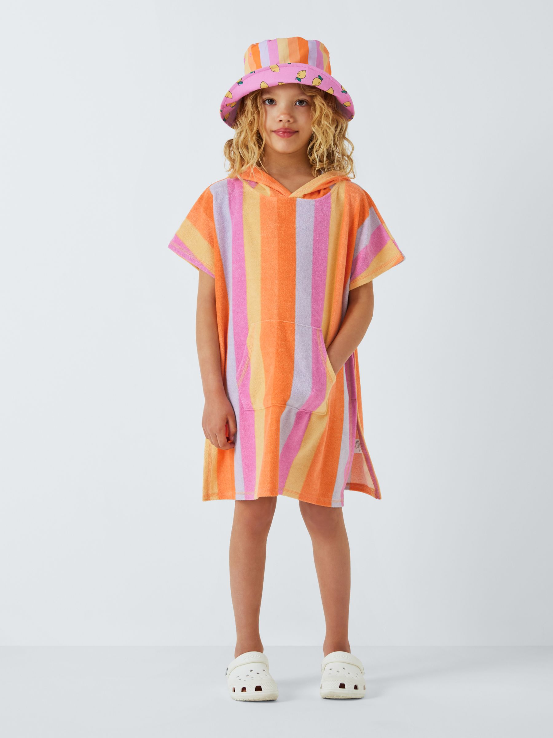 Buy John Lewis ANYDAY Kids' Stripe Towelling Poncho Online at johnlewis.com