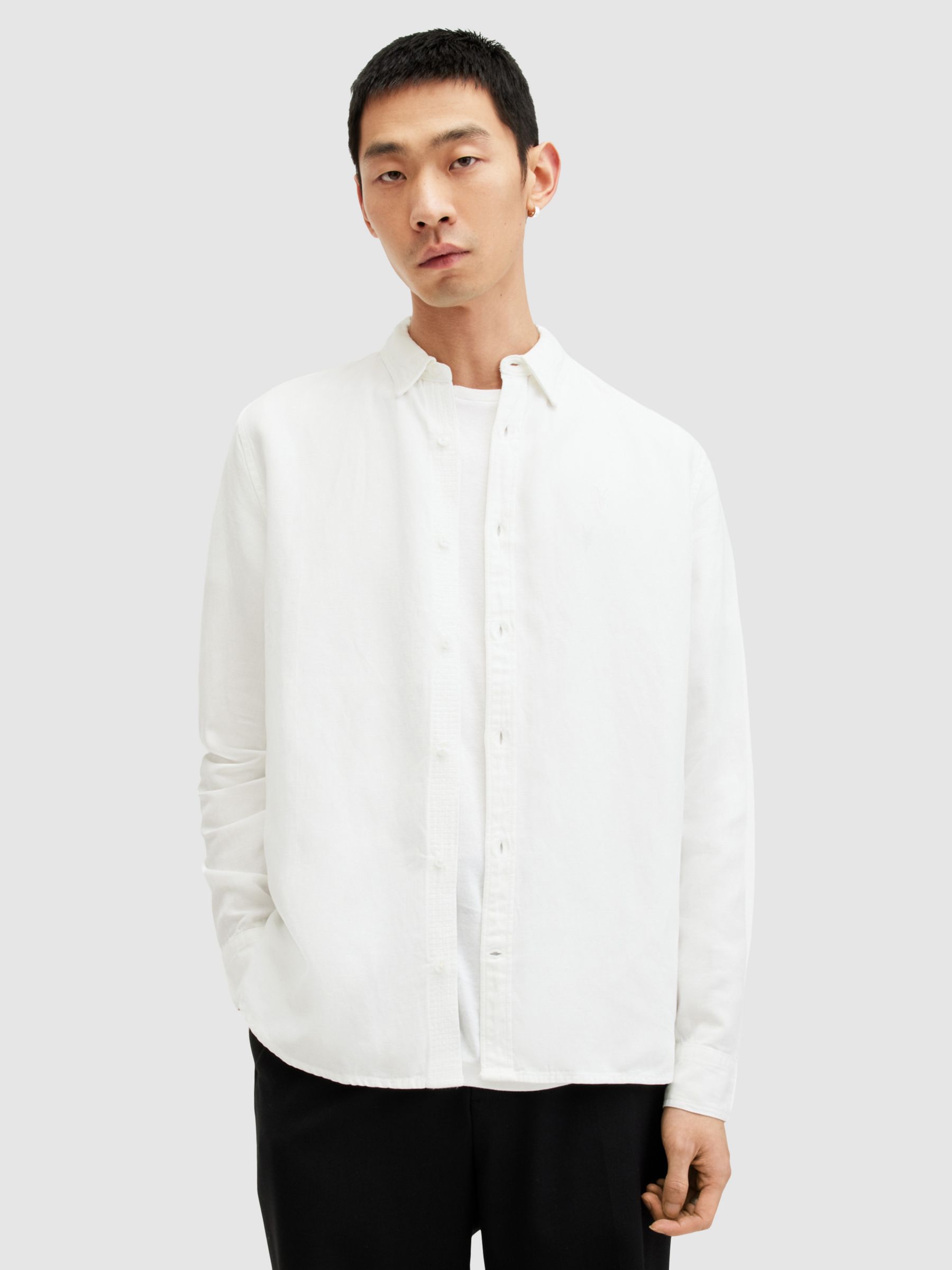 Paul Smith Tailored-Fit White Cotton 'Micro Dot' Shirt