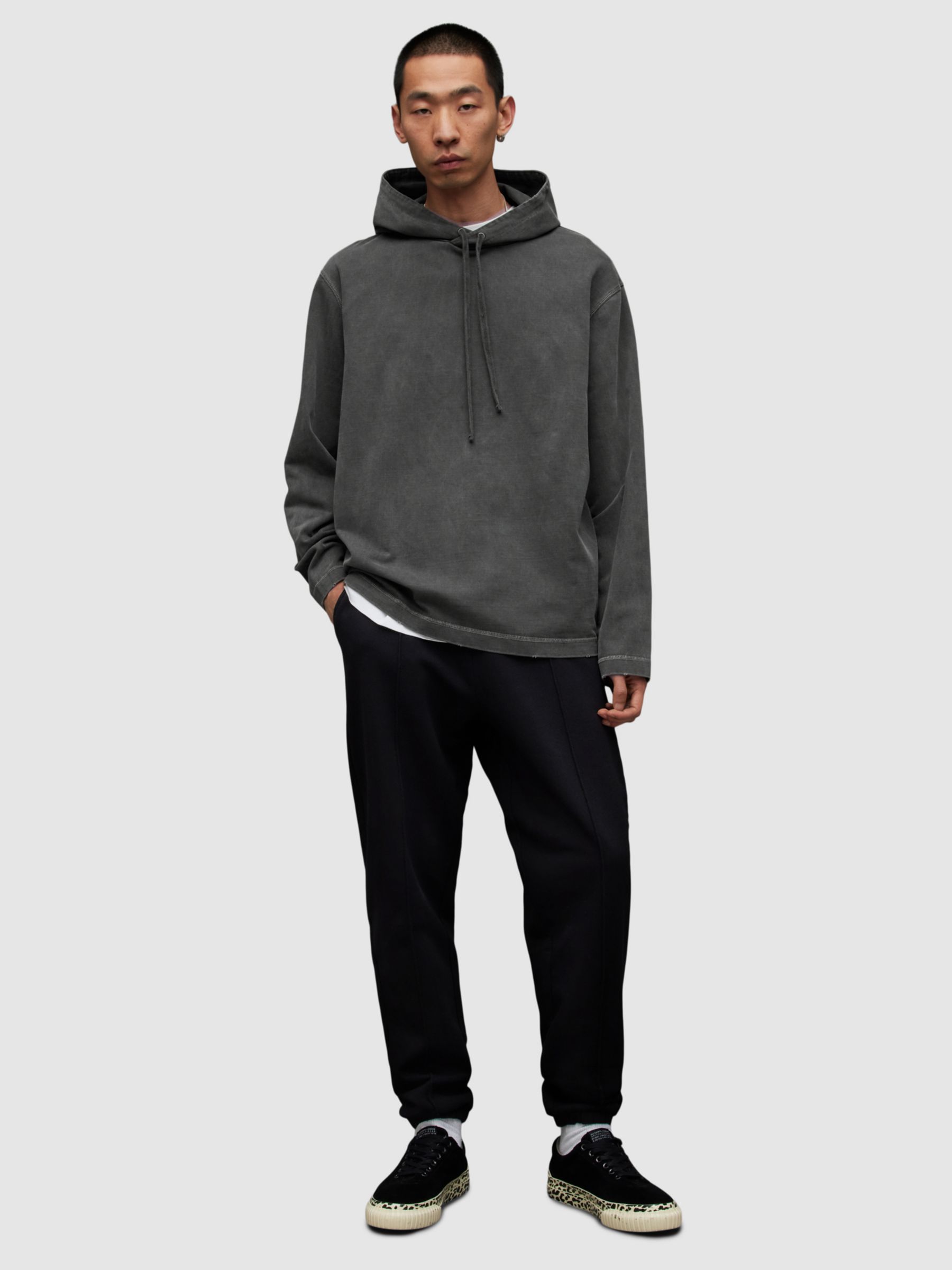 AllSaints Brookes OTH Hoodie, Cinder Grey