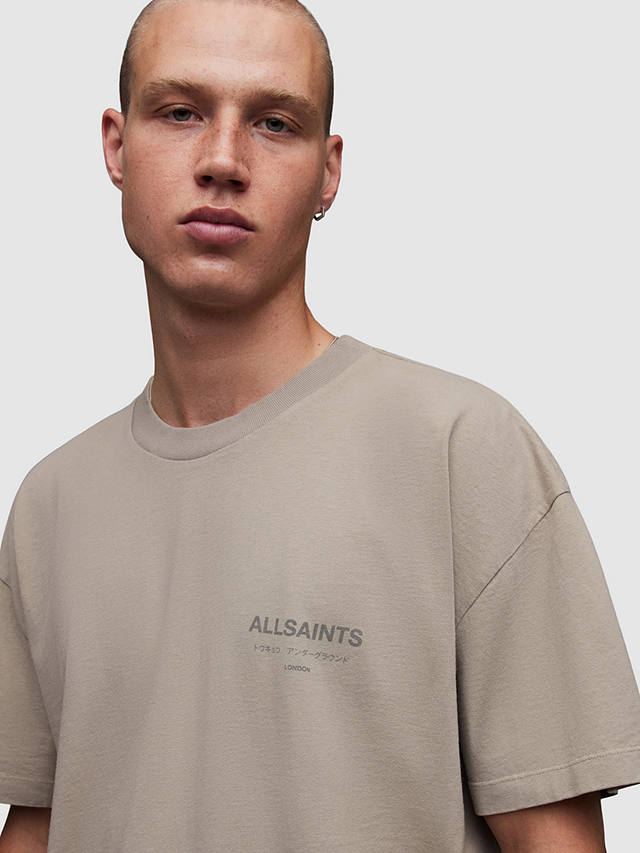 AllSaints Underground T-Shirt, Stone Taupe