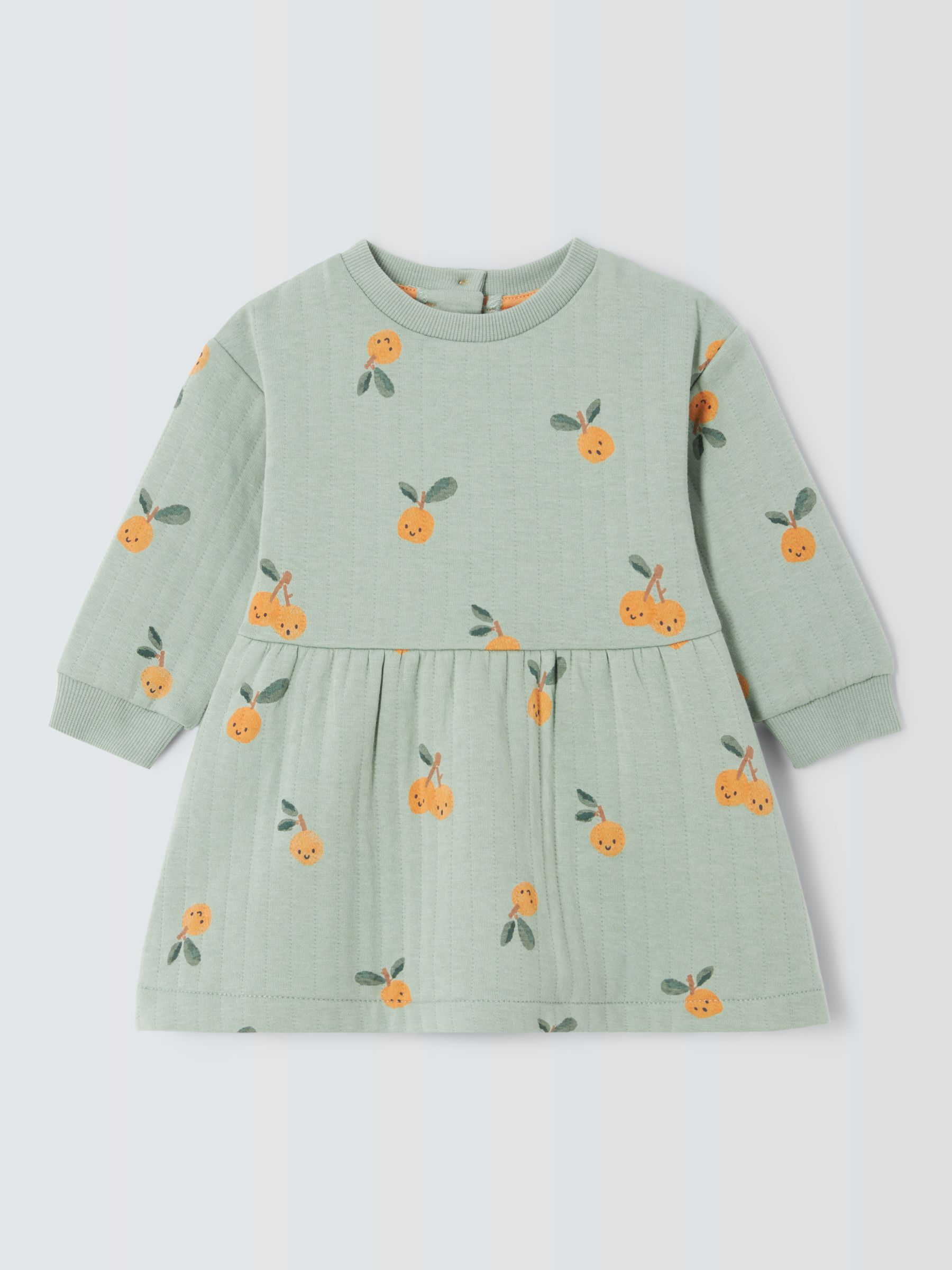 Buy John Lewis Baby Oranges Print Dress, Multi Online at johnlewis.com