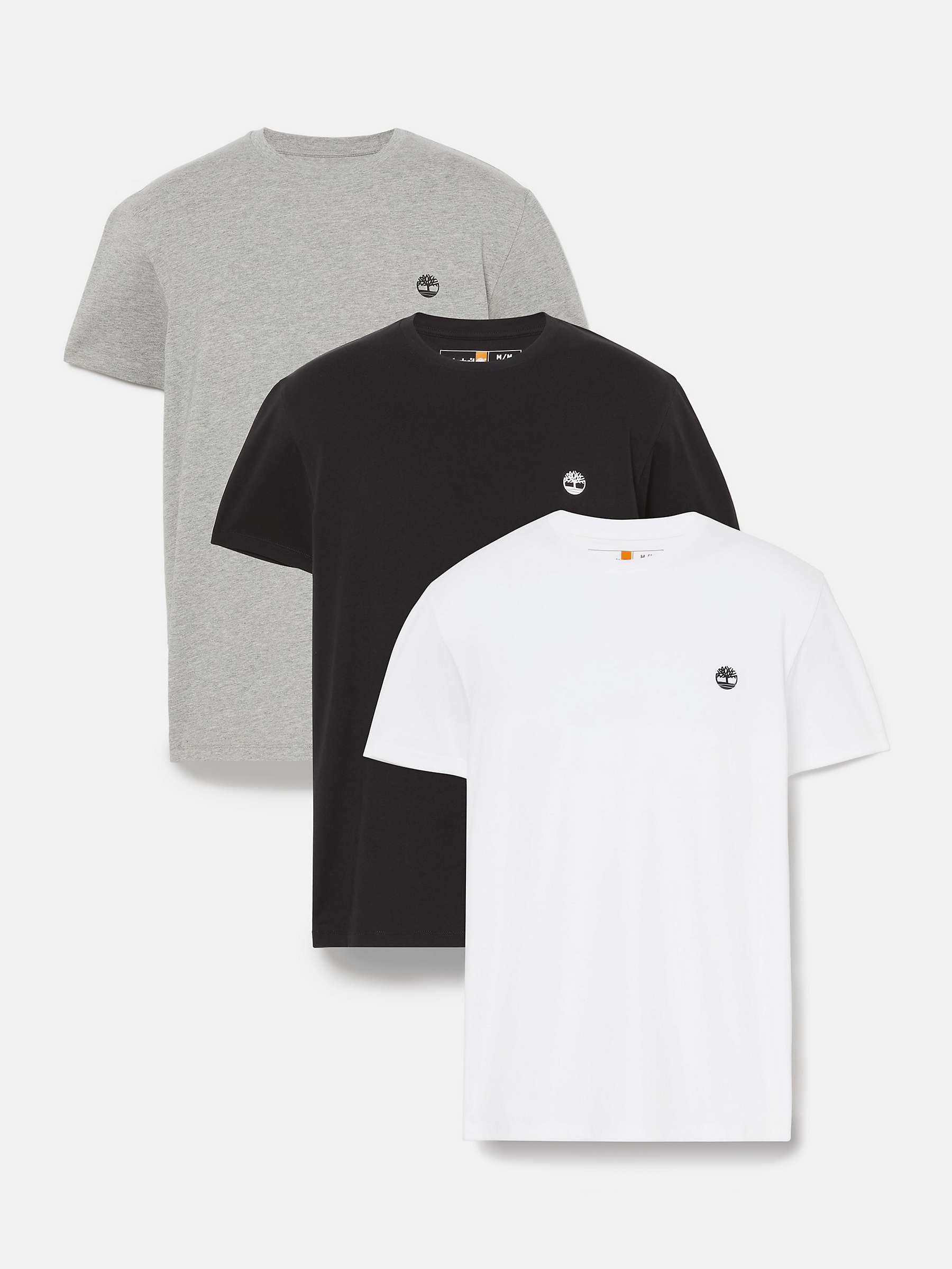 Buy Timberland Slim Fit Basic Jersey T-Shirt, Pack of 3, Multi Online at johnlewis.com