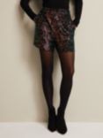 Phase Eight Adina Sequin Shorts, Black/Multi