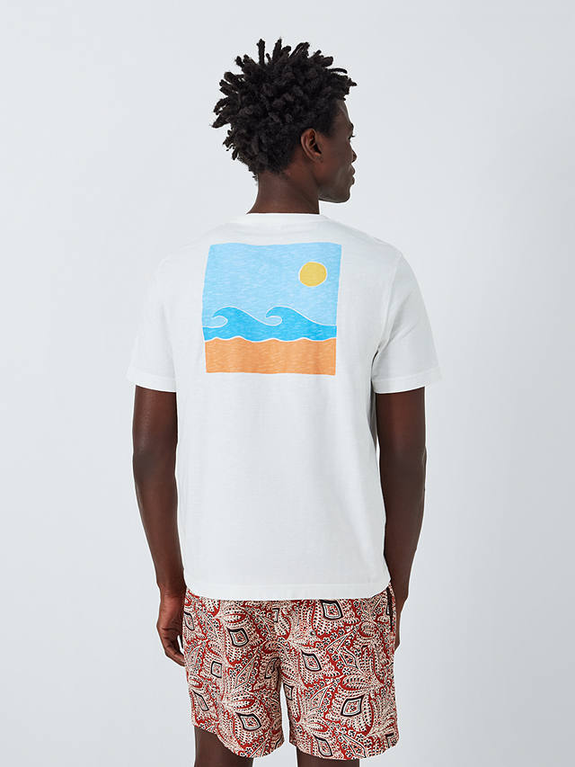 John Lewis Horizon Graphic T-Shirt, Cream