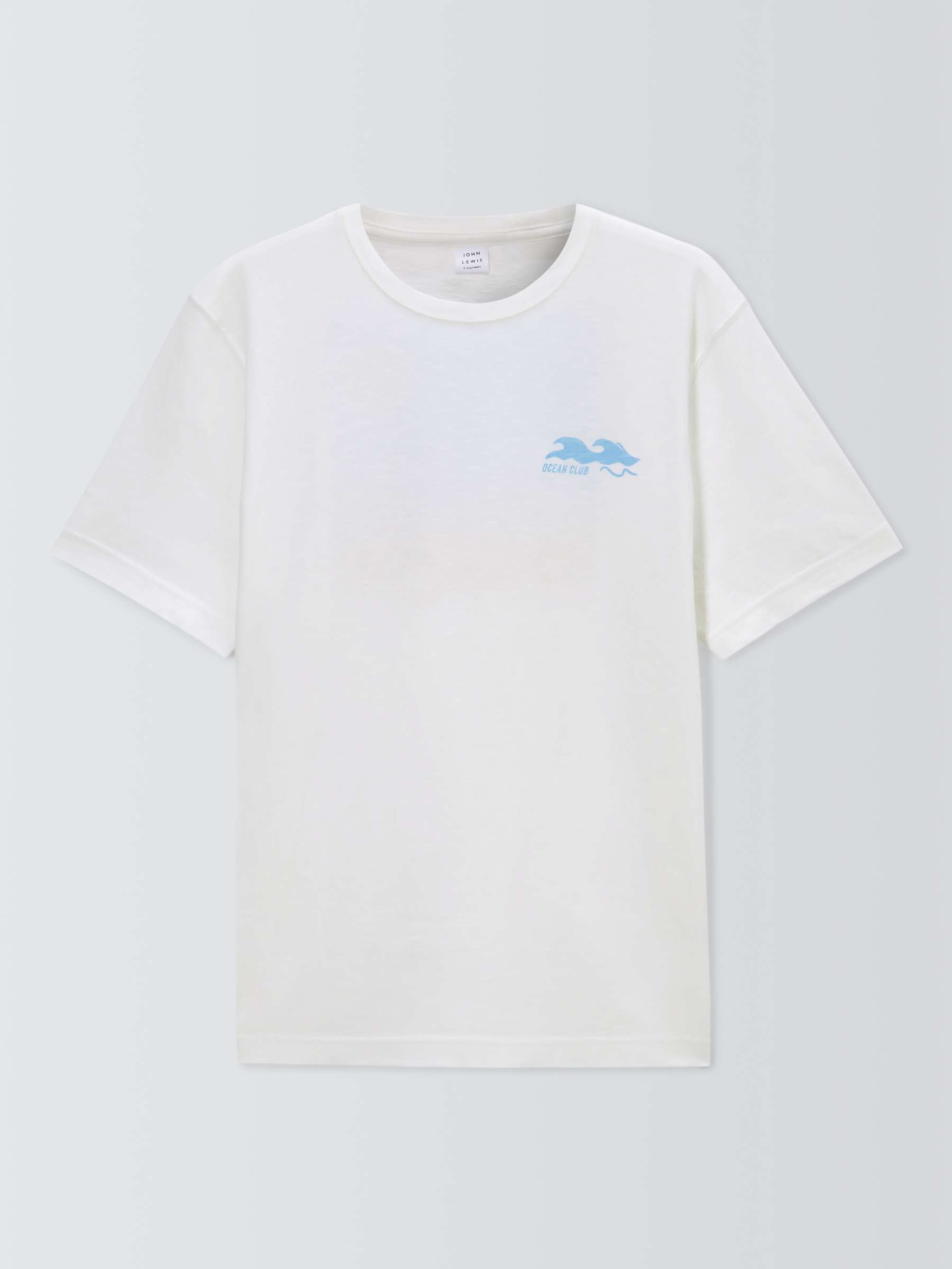 Buy John Lewis Horizon Graphic T-Shirt, Cream Online at johnlewis.com