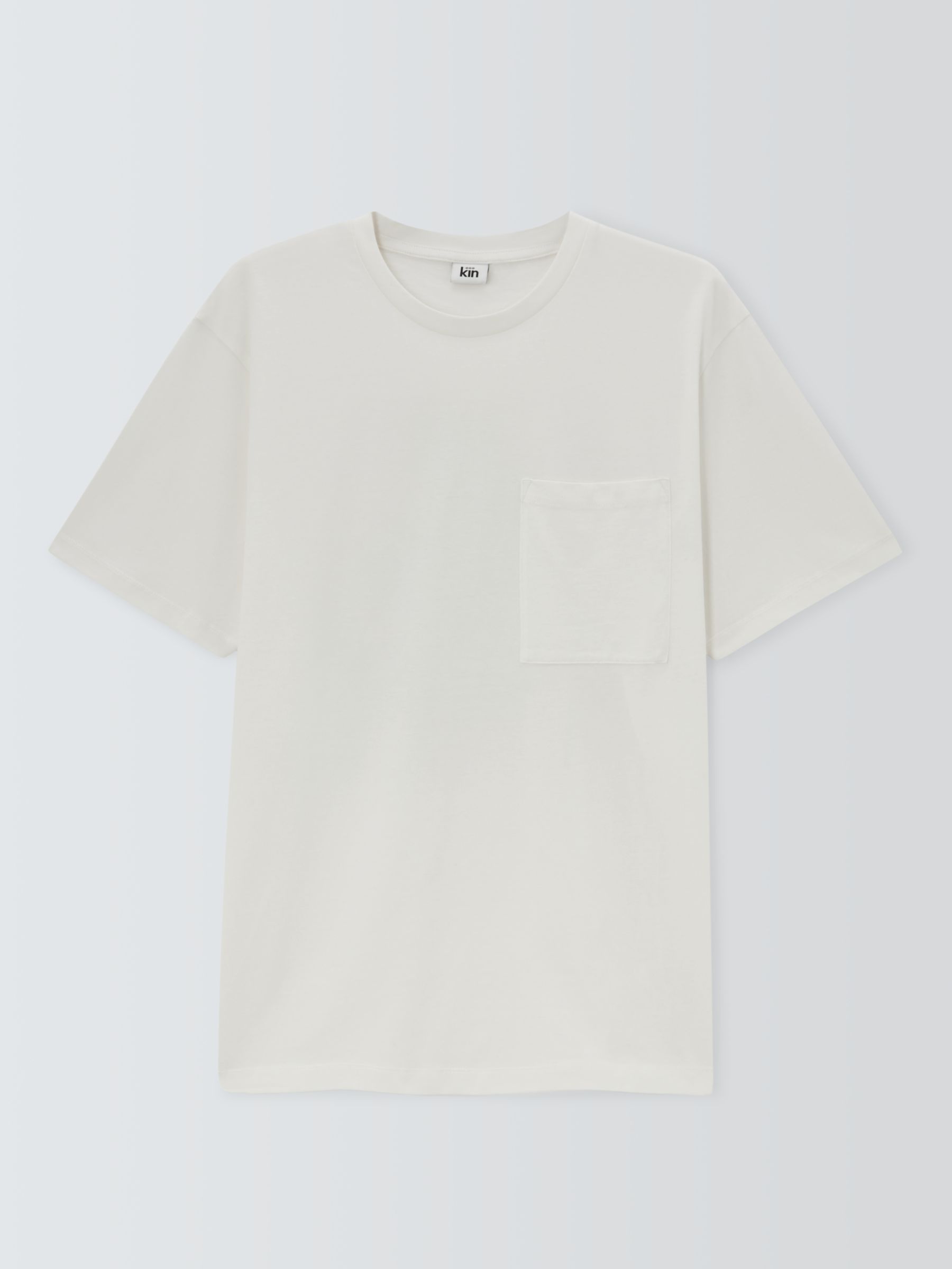 Kin Pocket Short Sleeve Graphic Cotton T-Shirt, Cloud Dancer, XXL