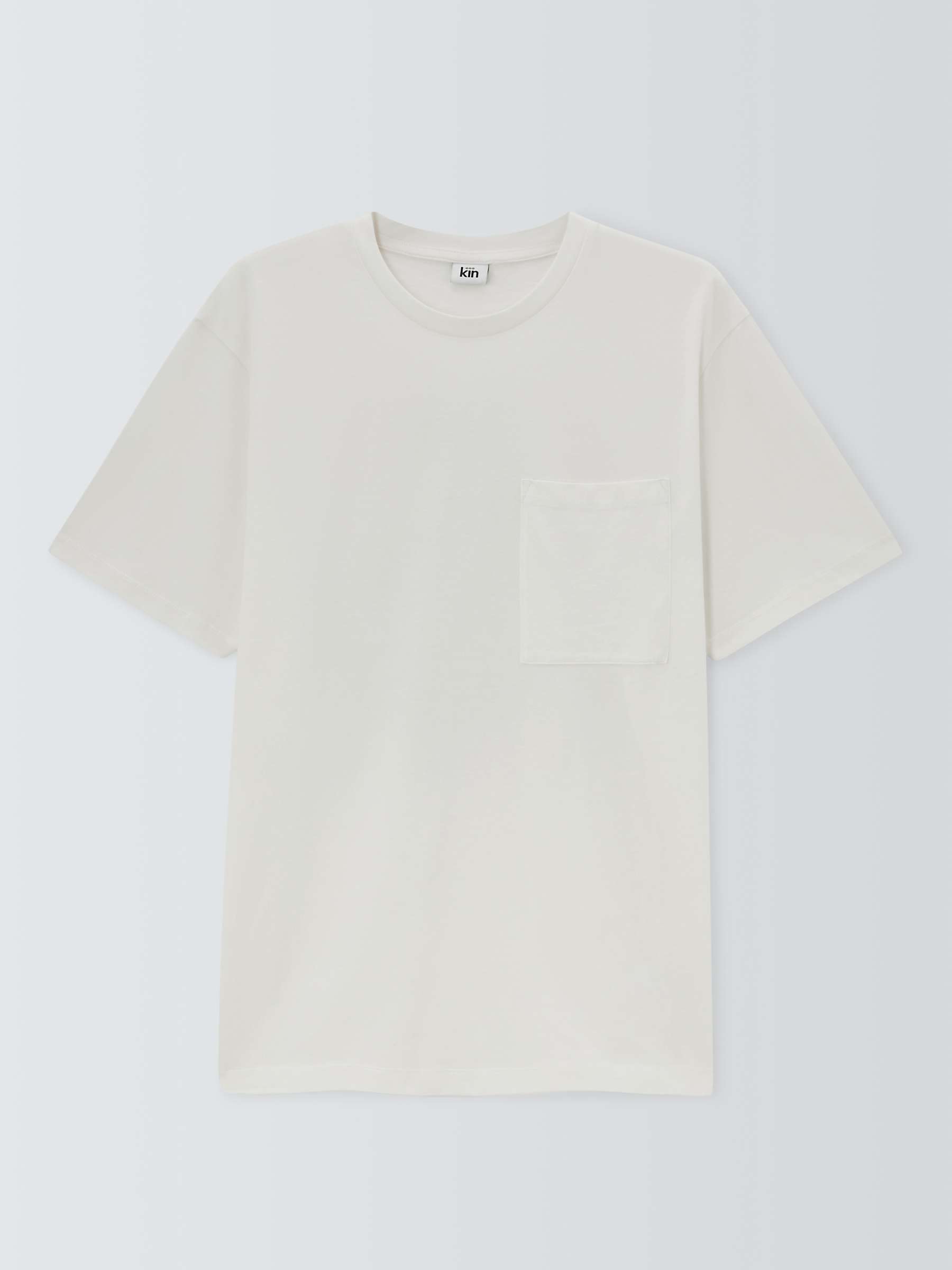 Buy Kin Pocket Short Sleeve Graphic Cotton T-Shirt, Cloud Dancer Online at johnlewis.com