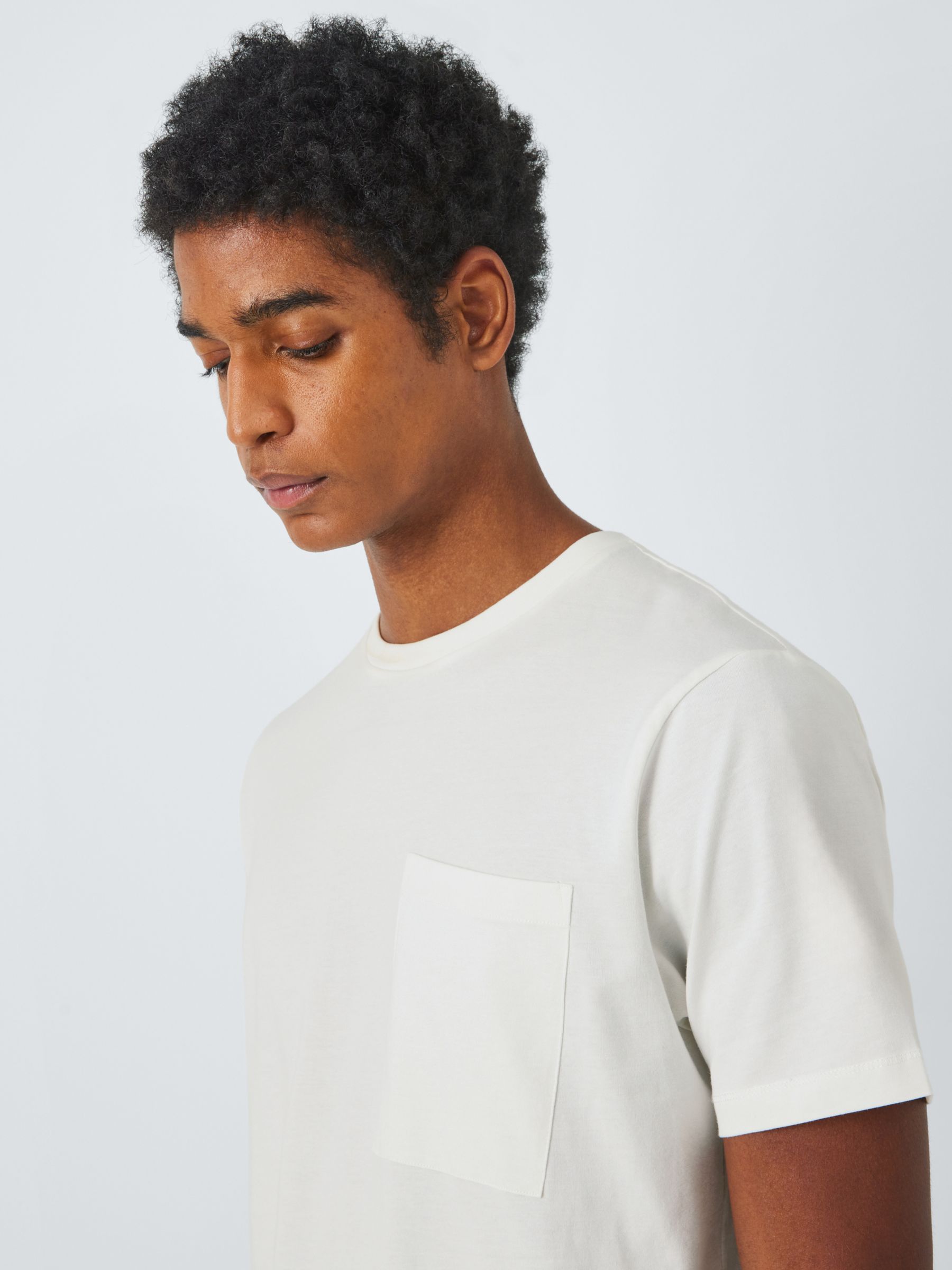 Kin Pocket Short Sleeve Graphic Cotton T-Shirt, Cloud Dancer, XXL