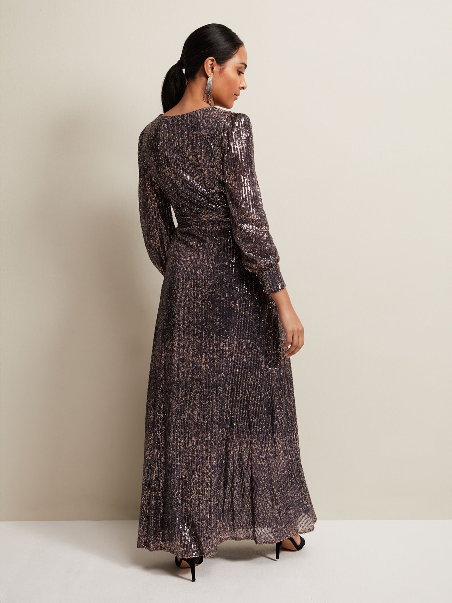 Buy Phase Eight Petite Amily Sequin Maxi Dress Online at johnlewis.com