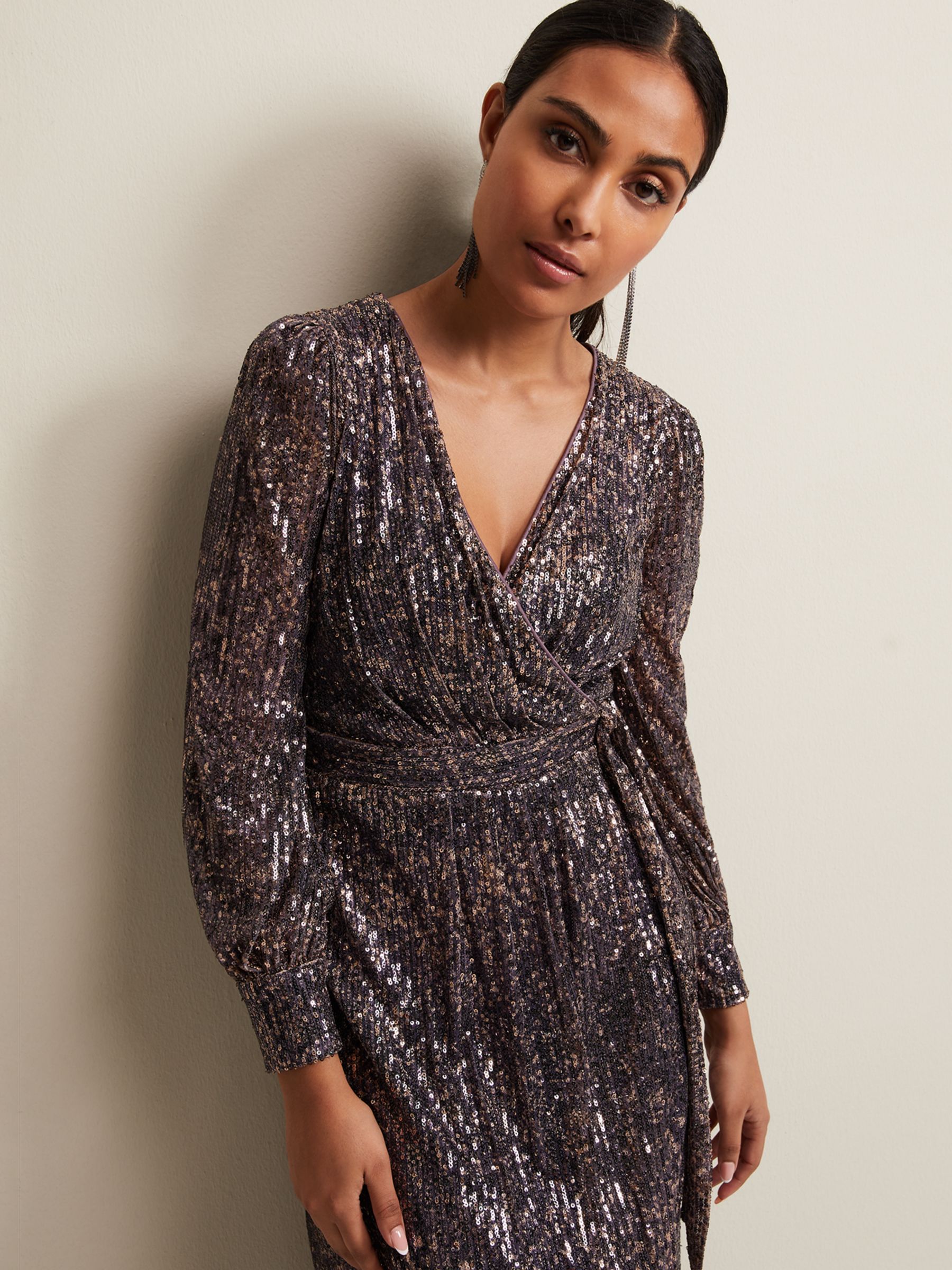 Buy Phase Eight Petite Amily Sequin Maxi Dress Online at johnlewis.com