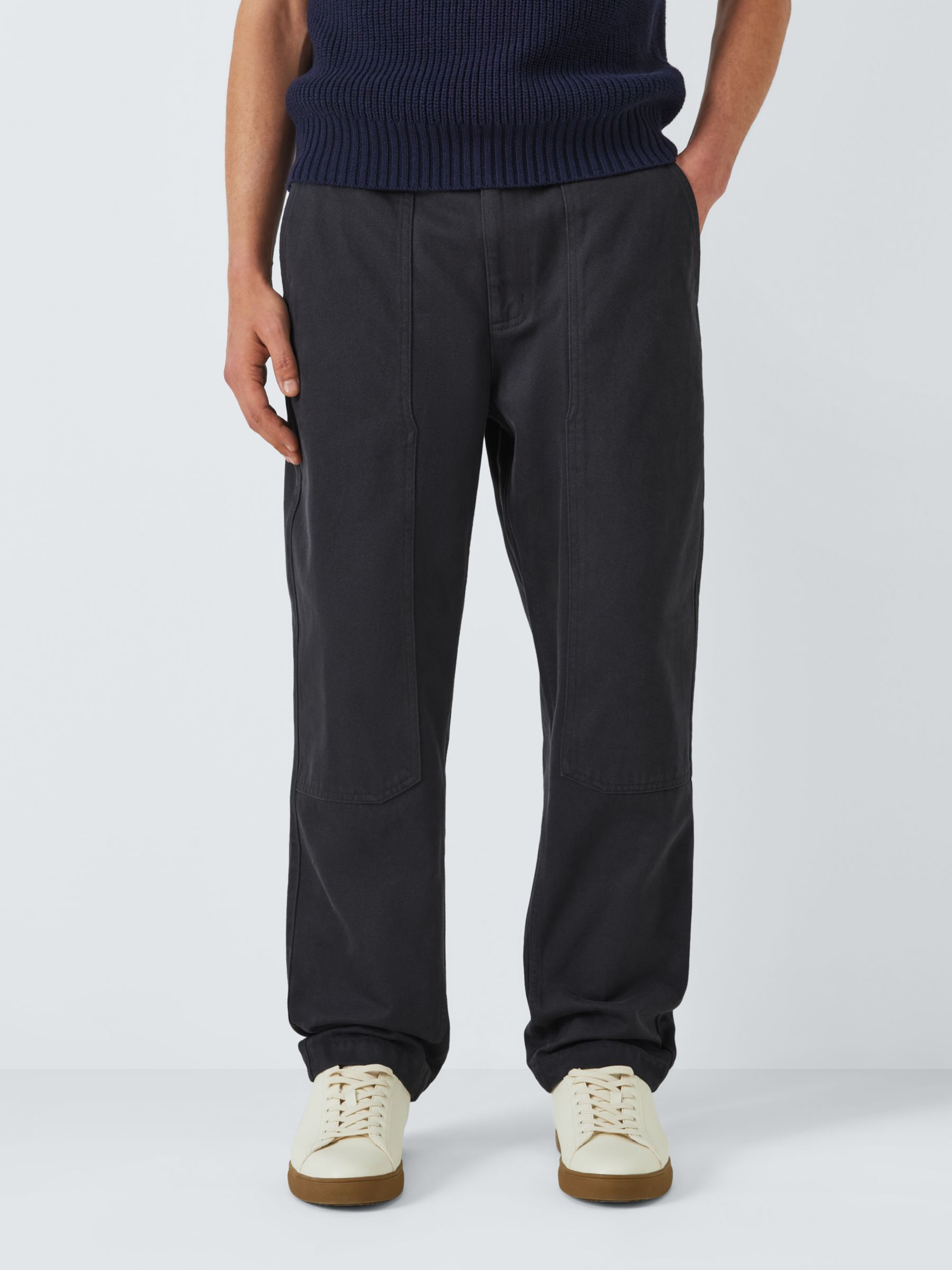 Buy John Lewis ANYDAY Double Knee Trousers, Grey Online at johnlewis.com