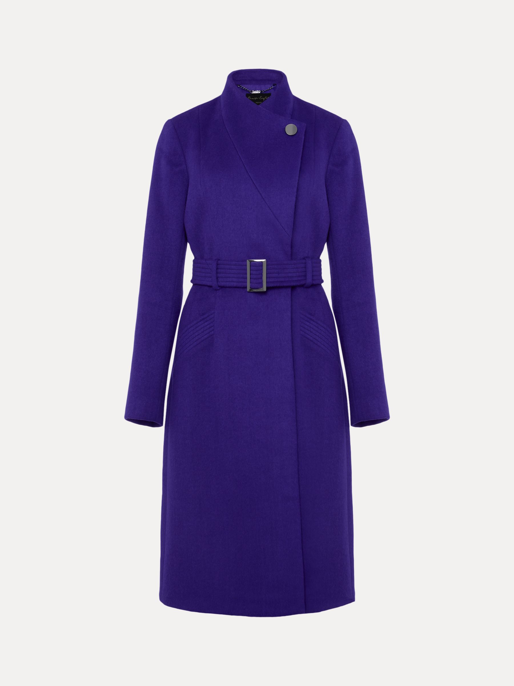 Buy Phase Eight Petite Susanna Wool Blend Coat, Purple Online at johnlewis.com