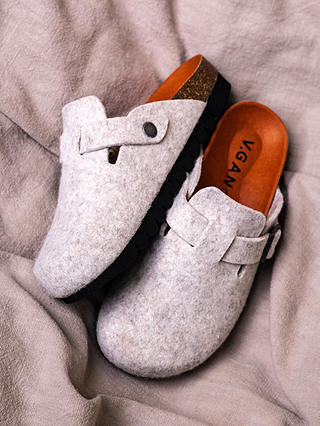 V.GAN Vegan Taro Mule Footbed Sandals, Cream