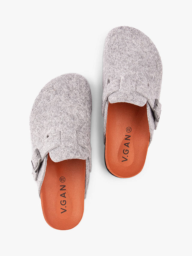 V.GAN Vegan Taro Mule Footbed Sandals, Dk Grey