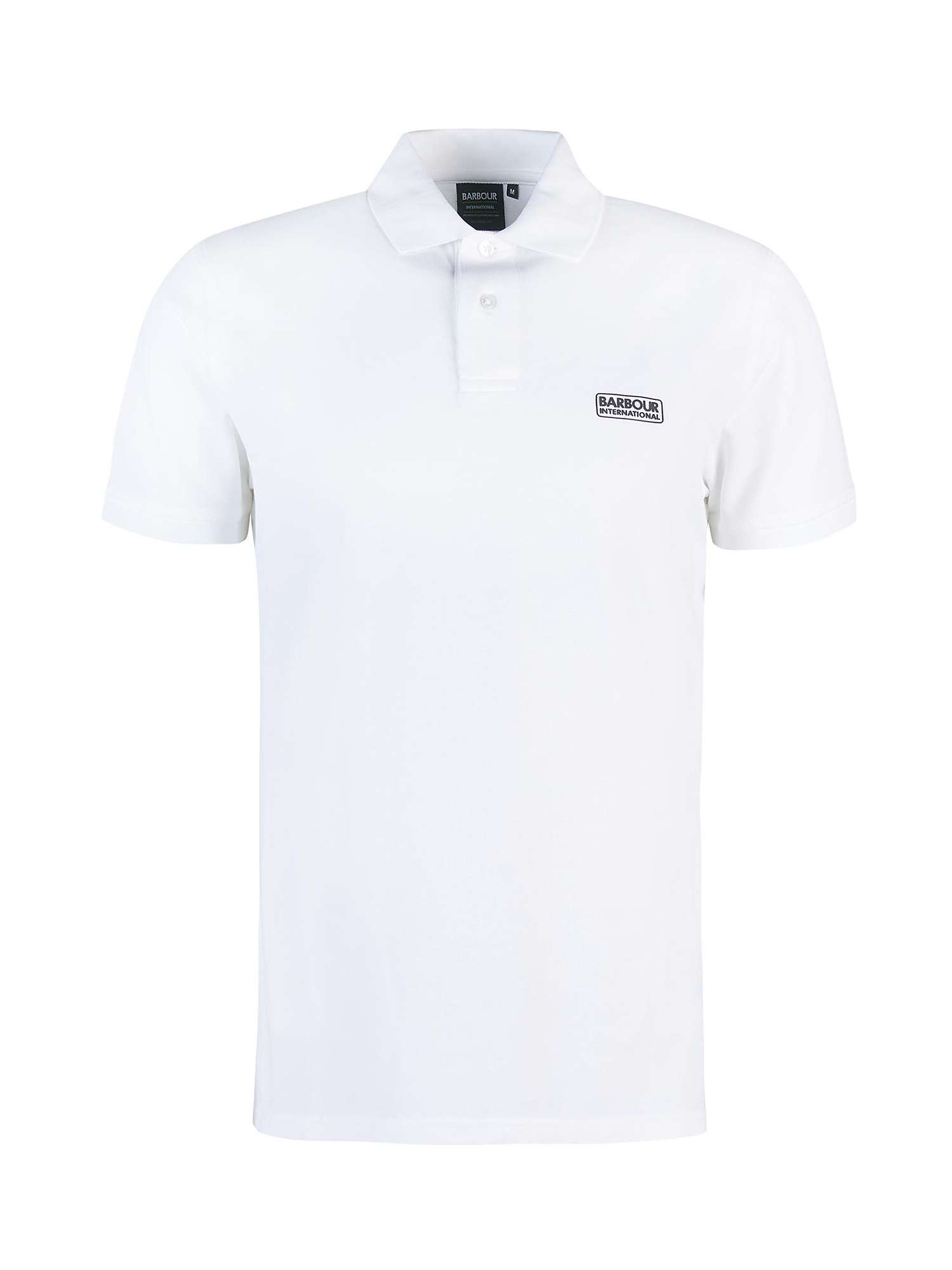 Buy Barbour International Cotton Polo Shirt, White Online at johnlewis.com