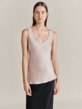 Ghost Margot Satin Vest Top, Clay