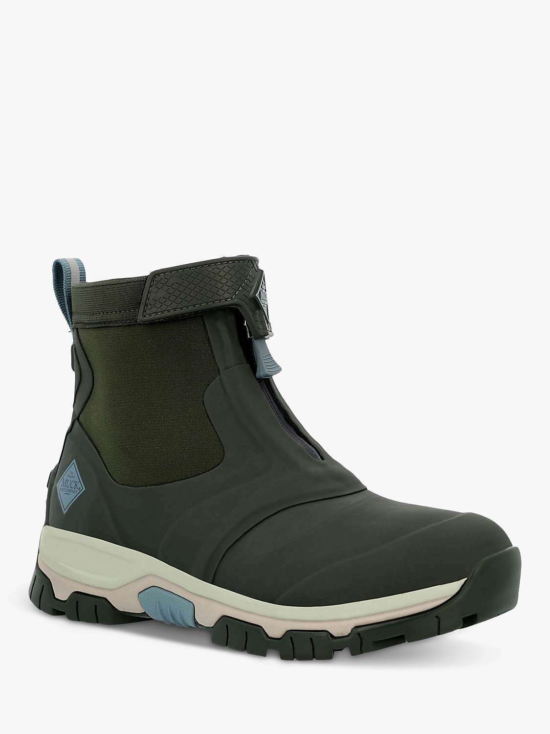 Buy Muck Apex Zip Up Wellington Ankle Boots, Moss Online at johnlewis.com