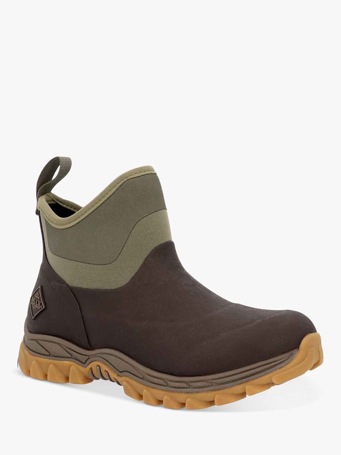 Muck Arctic Sport II Ankle Boots, Dark Brown/Olive at John Lewis & Partners